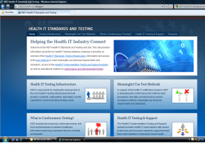 NIST HIT Standards and Testing
