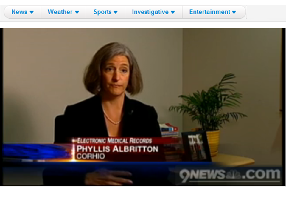 Phyllis Albritton, CORHIO